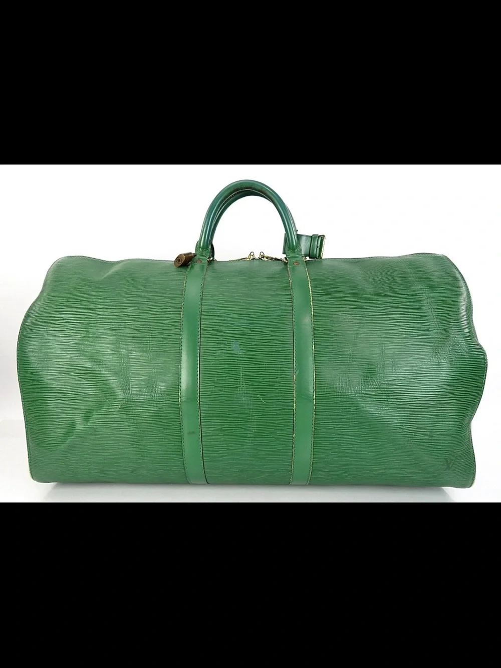 Louis Vuitton Green Epi Leather Duffel Bag
